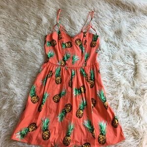 Charlotte Russe Strappy Pineapple dress